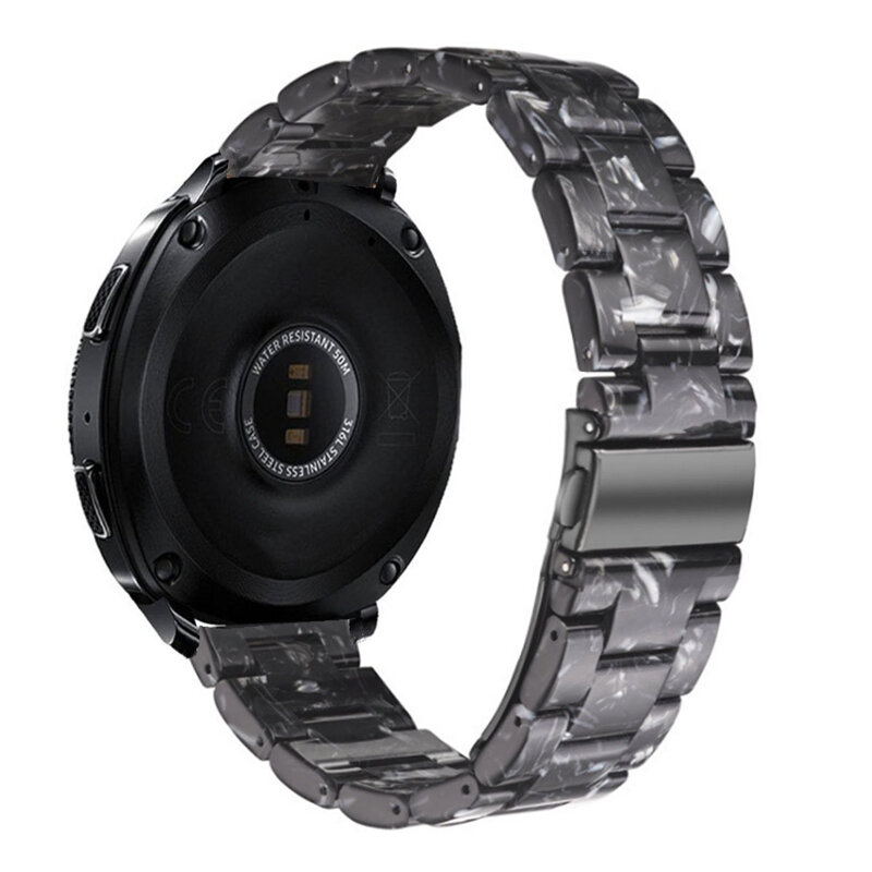 Pulseira de relógio de resina de 20mm, pulseira para samsung galaxy watch active 2 s2, galaxy clássica 42mm, amazfit gtr 42mm, amazfit bip
