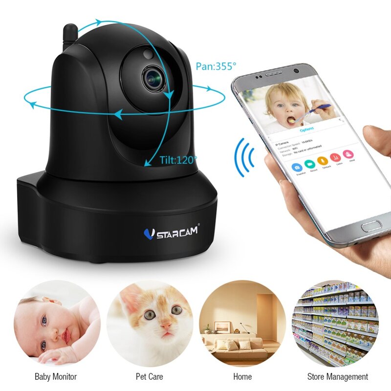 Telecamera IP Vstarcam 1080P AI monitoraggio automatico telecamera di sicurezza domestica Wireless telecamera CCTV telecamera di sorveglianza WiFi Baby monitor C29S