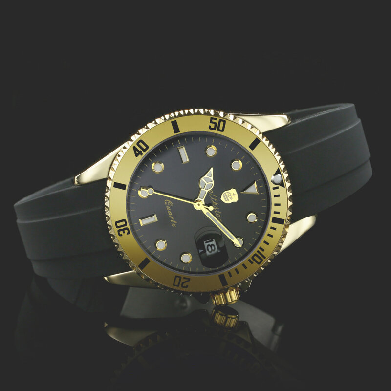 Wealthstar 새로운 디자이너 시계 남자 스포츠 실리콘 스트랩 쿼츠 시계 relojes hombre marca famosa 자동 날짜 남자 럭셔리 시계