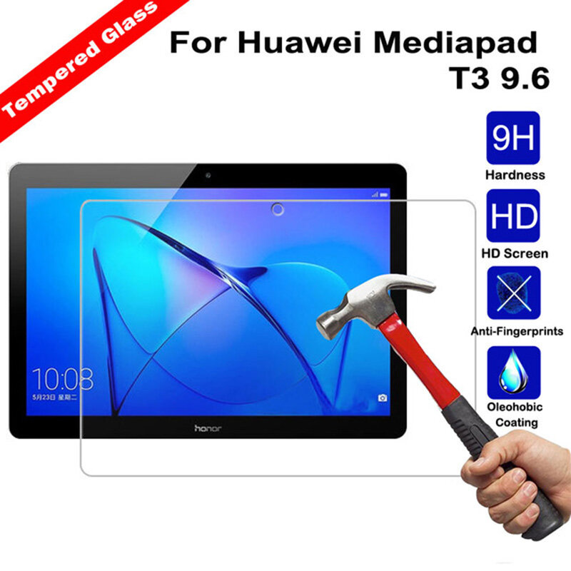 Vidro temperado para huawei media pad t3 10 protetor de tela tablet 9.6 "de vidro temperado tablet protetores de tela filme para AGS-L09