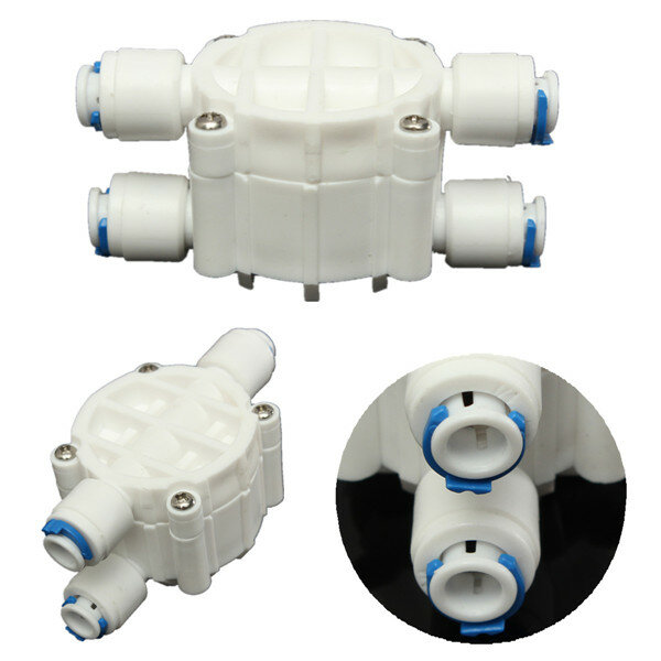 High quality 4 Way 1/4 Port Auto Shut Off Valve For RO Reverse Osmosis Water Filter System