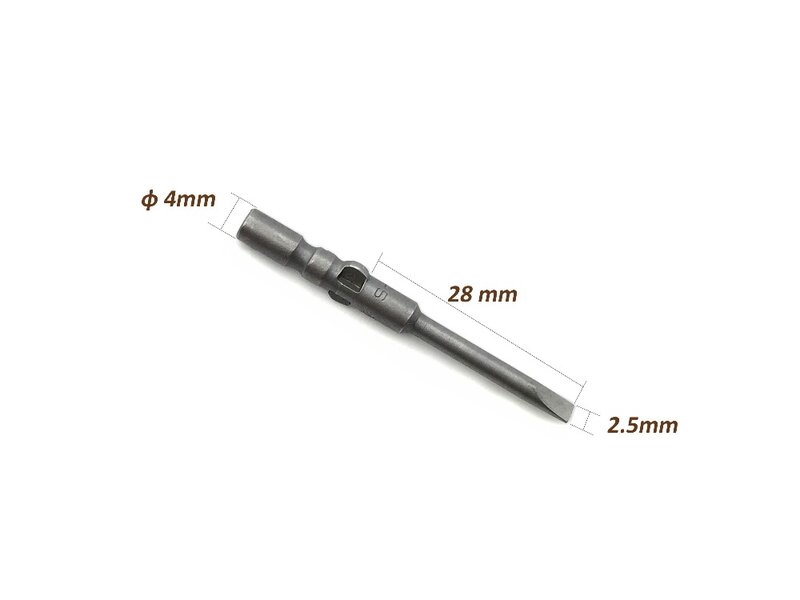 Hot sale! Brass Body High Quality Screwdriver with 2.5mm Magnetic Changeable Tip Free Shipping