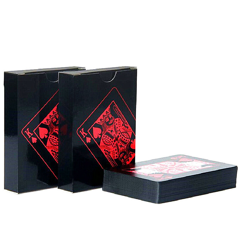 Qualità Impermeabile IN PVC di Plastica Carte Da Gioco Set 54pcs Deck Poker Classico Strumento di Trucchi Magici