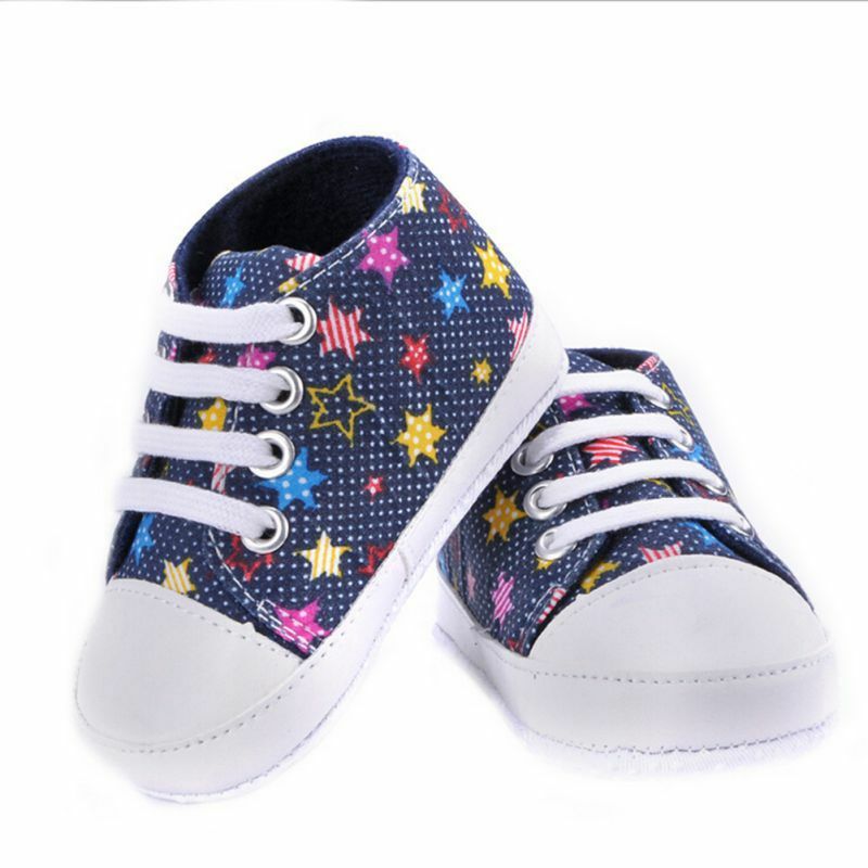2019 Infant First Walker Toddler Newborn Baby Boys Girls Soft Sole Crib Casual Shoes Sneaker 0-18M