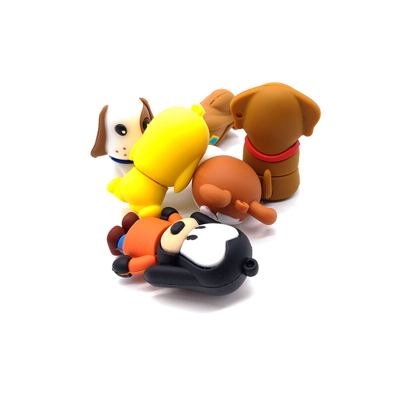 Animal dos desenhos animados pen drive todos os tipos de cães de estimação usb flash drive GB 8 4GB GB 32 16GB 64GB memory stick presentes bonitos pendrive usb cle
