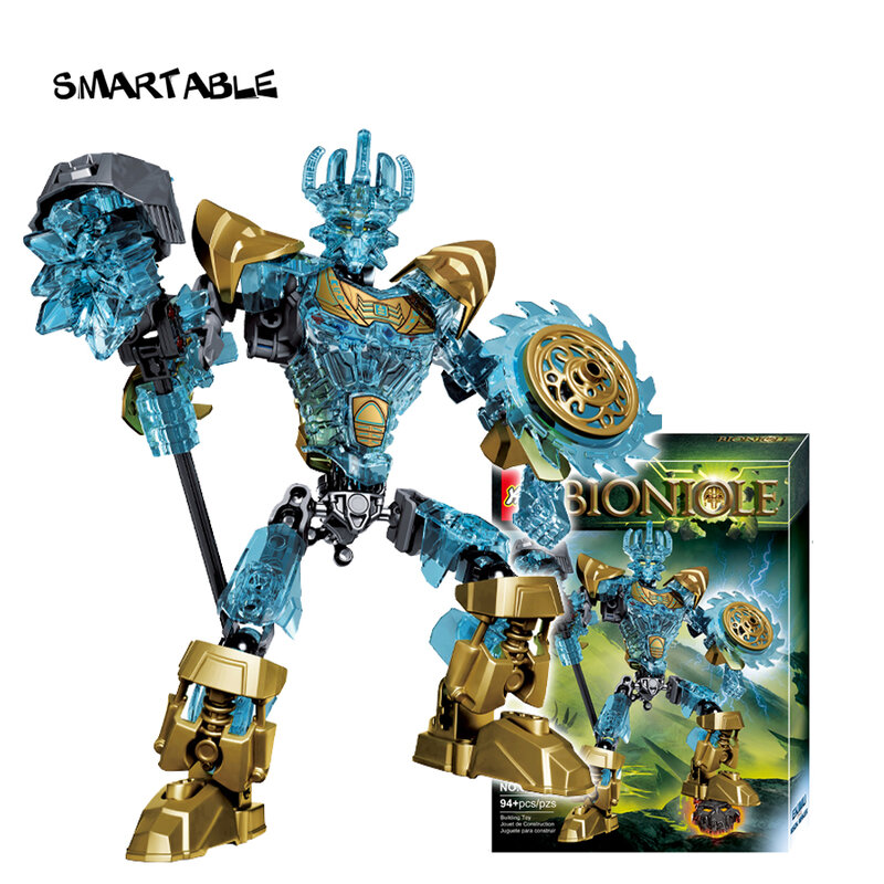Smartable Bionicle 94 Pcs Ekimu De Msdk Maker Cijfers 613-1 Bouwsteen Speelgoed Set Voor Jongen Compatibel Alle merken 71312 Bionicle