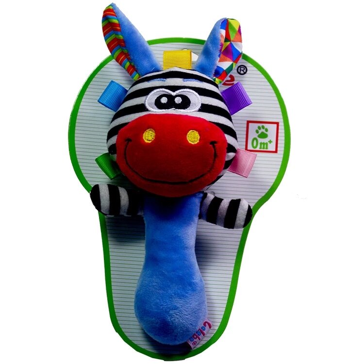 Baby Rattle Toy 2020 NEW baby teether plush stuffed animal toy infant handbell toy musical toys organic other toys