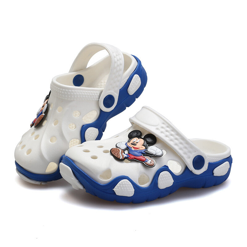 para exteriores JYSD Sandalias de becerro para niños y niñas con luces LED de dibujos animados tamaño: 21EU, color: blanco sandalias de verano zapatos planos para caminar 