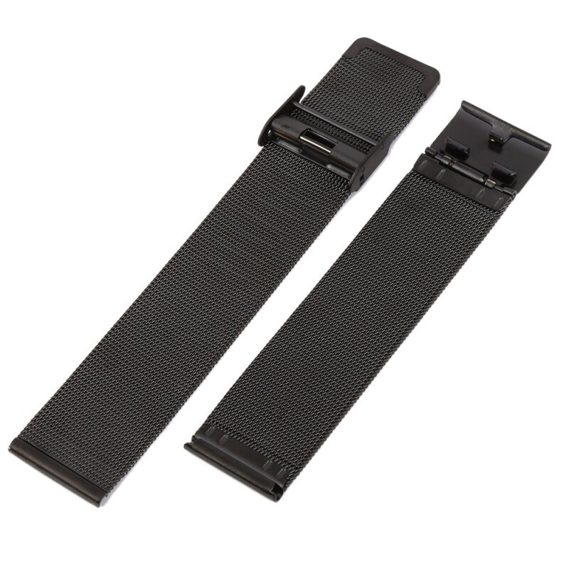 Ремешок из нержавеющей стали для мужских и женских часов, универсальный металлический браслет для наручных часов, 12-24 мм