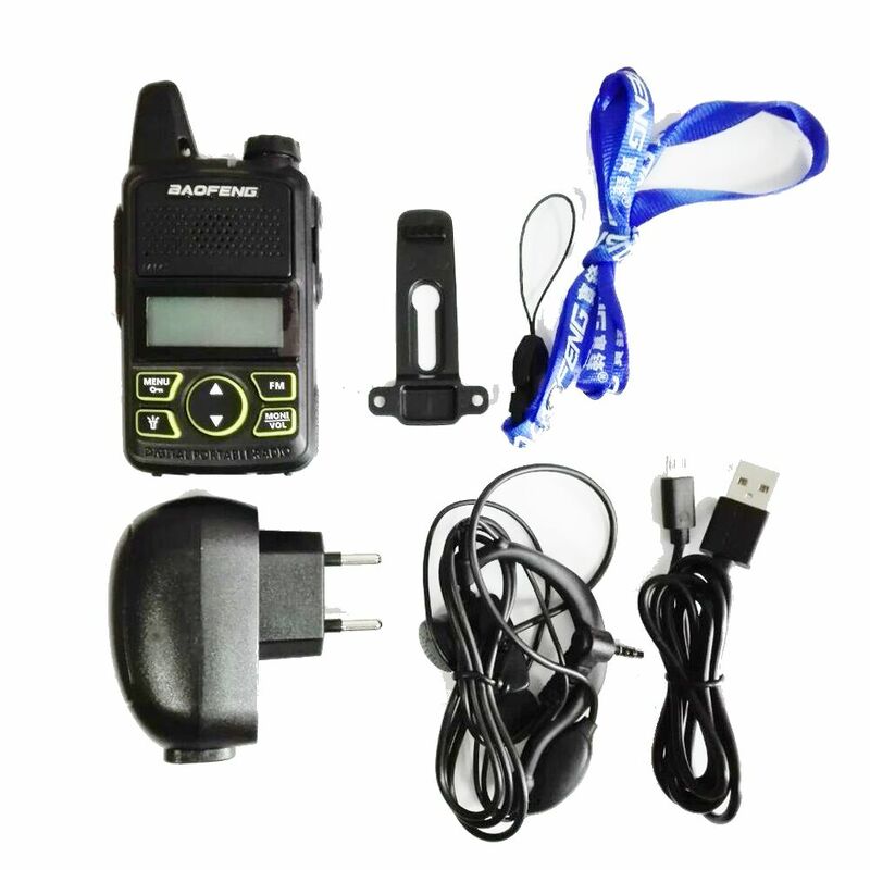 MINI walkie-talkie de dos vías, 2 unids/lote, T1, UHF, 2022-400 mhz, 20CH, transceptor portátil de mano, Radio Ham, FM, CB, nuevo, 470
