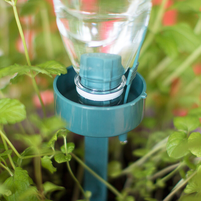 2 세트 자동 물방울 관개 자체 급수 장치 식물 꽃 물방울 스프링클러 waterer 병 관개 시스템 정원 도구