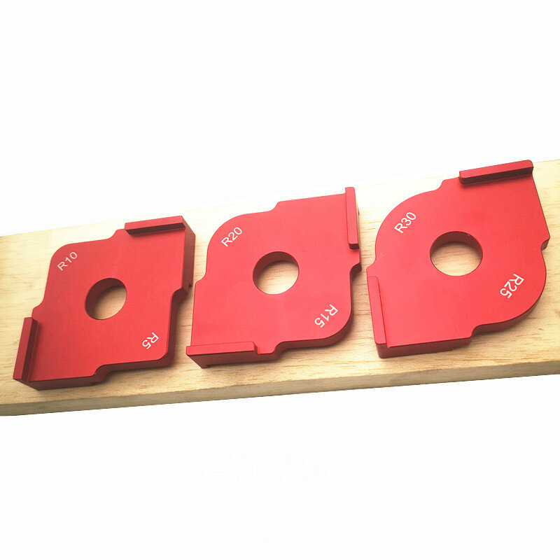 Kit de gabarits d'angle pour Machine à graver, routeur à gabarit rapide à 3 rayons de panneau en bois