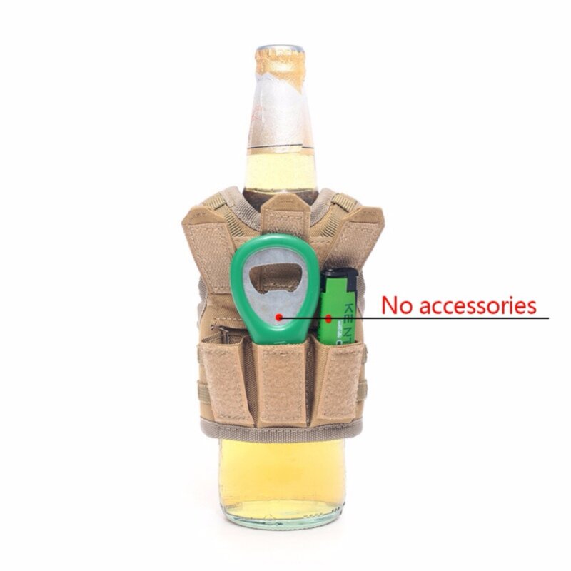 Bolsa de botellas de cerveza cubierta de Mini chaleco forma ajustable de Nylon de bebidas botellas de bolsa decoración KTV Bar ornamento