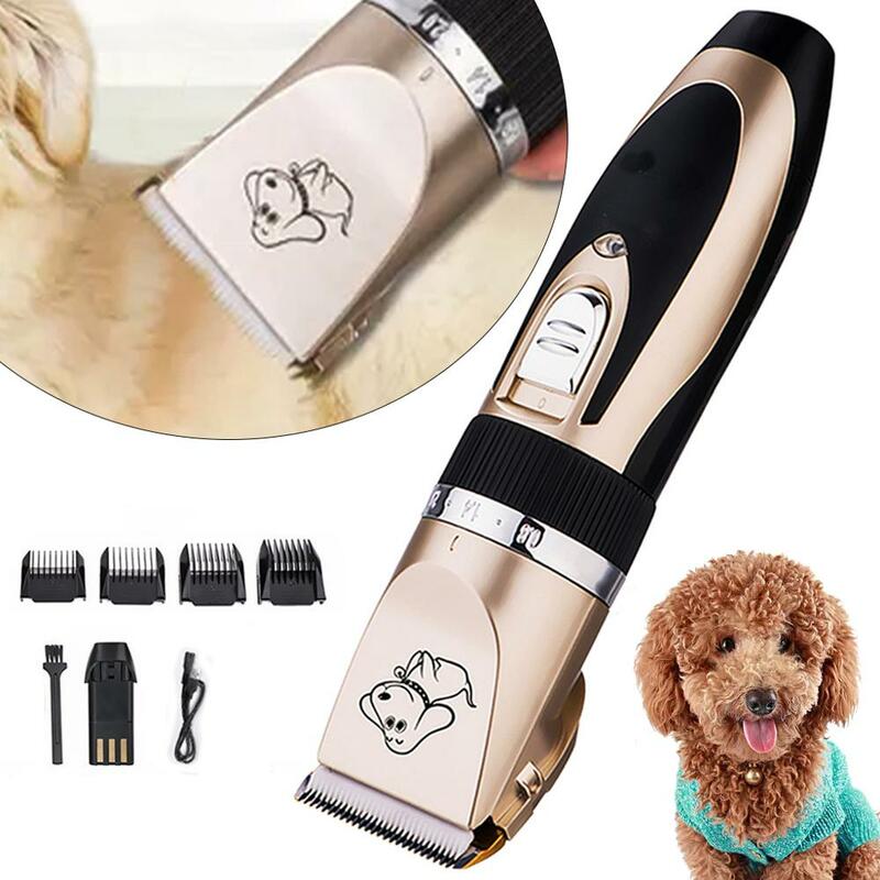 2019 Rechargeable Low-noise Pet Hair Clipper Remover Cutter Grooming Cat Dog Hair Trimmer Electrical Pets Hair Cut Machine