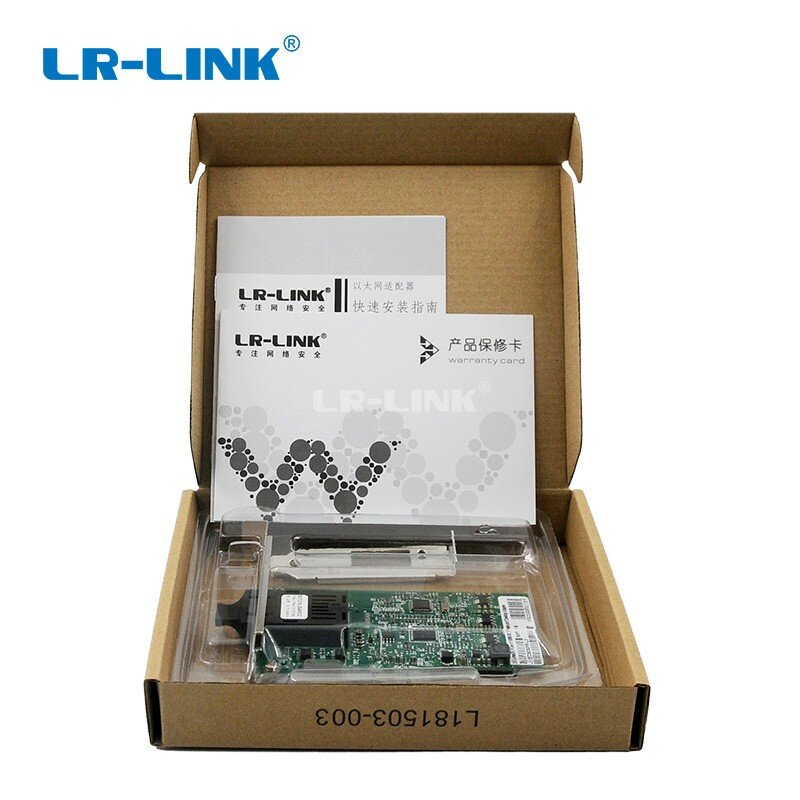 Оптоволоконный адаптер локальной сети LR-LINK 9030PF-LX 100 Мб, Nic 100FX pci express x1, сетевая карта ethernet для ПК, Intel 82574