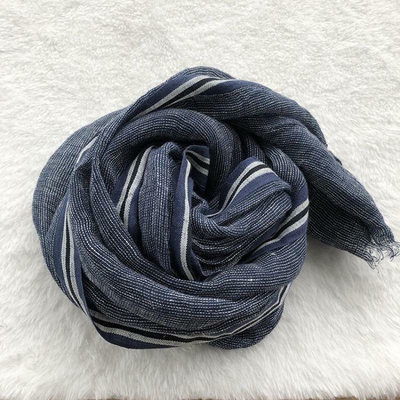 spring summer autumn winter Scarf Cotton And Linen Solid Color long men's scarves shawl fashion men scarf