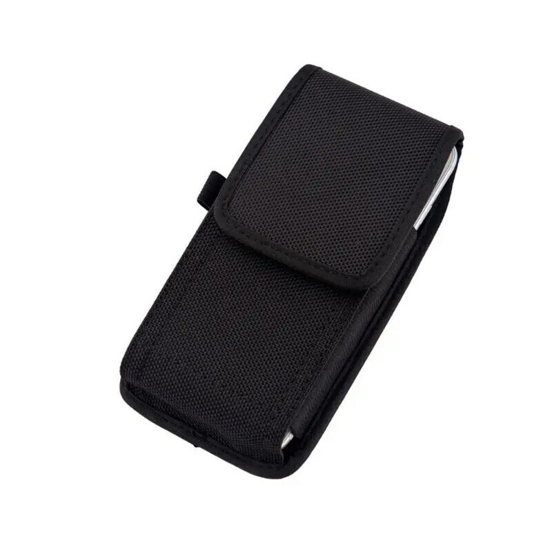 THINKTHENDO-bolsa colgante para teléfono, riñonera negra clásica con Clip para cinturón, para iPhone