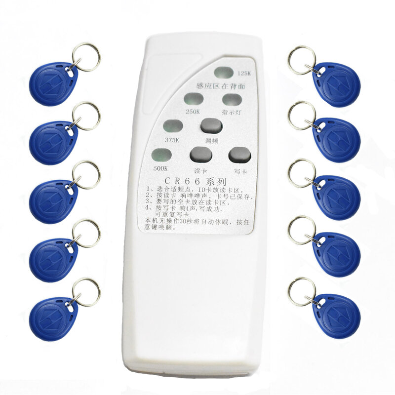 Duplicatore copiatrice RFID Cloner ID EM EM4305 T5577 Reader Writer + 10pcs EM4305 T5577 Keyfob scrivibile