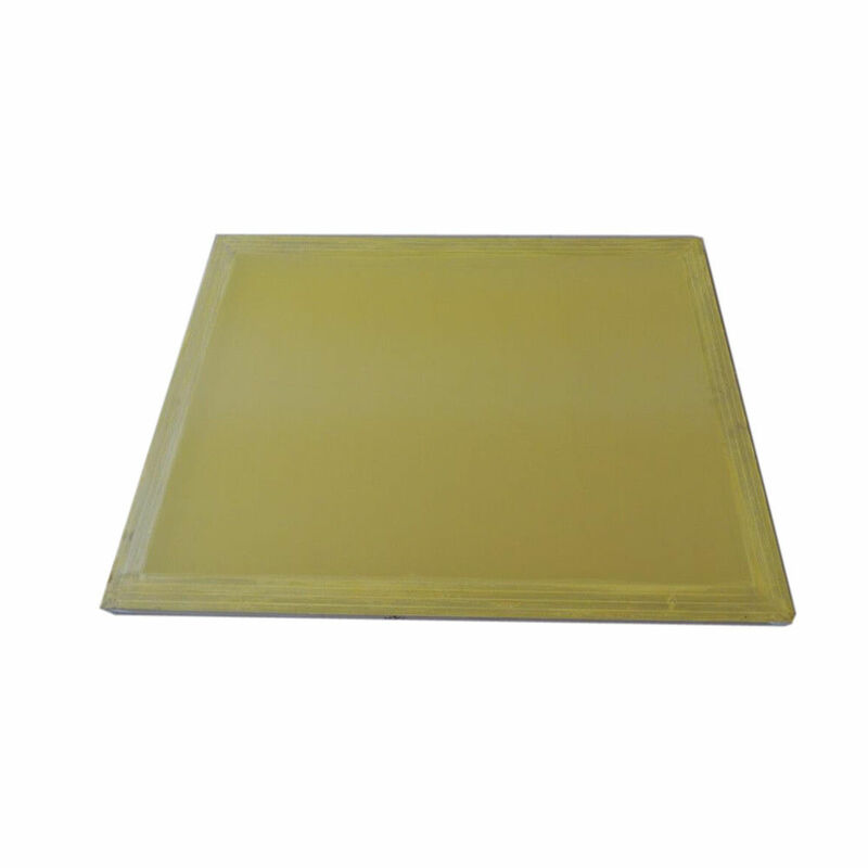 Malha amarela de poliéster para impressão de circuito impresso, alumínio 43*31cm quadro de impressão de tela elástico com 120t branco