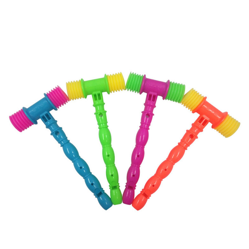 Wocal pukanie młotek gwizdek trąbka gwizdek miękka zabawka rozwój muzyczny śmieszne Unisex dzieci zabawki dla dzieci losowy kolor