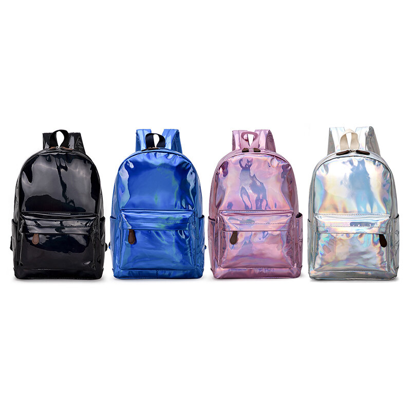 2019 Новый Модный Лазерный рюкзак, новый женский рюкзак, маленькие дорожные сумки, серебристый лазерный рюкзак для девочек, голографический р...