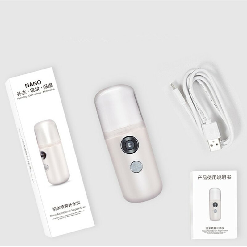 Mini Portatile Nano di Mister Umidificatore Facciale di Bellezza Fumante Viso Spruzzatore Idratante Umidificatore Ad Ultrasuoni USB Ricaricabile
