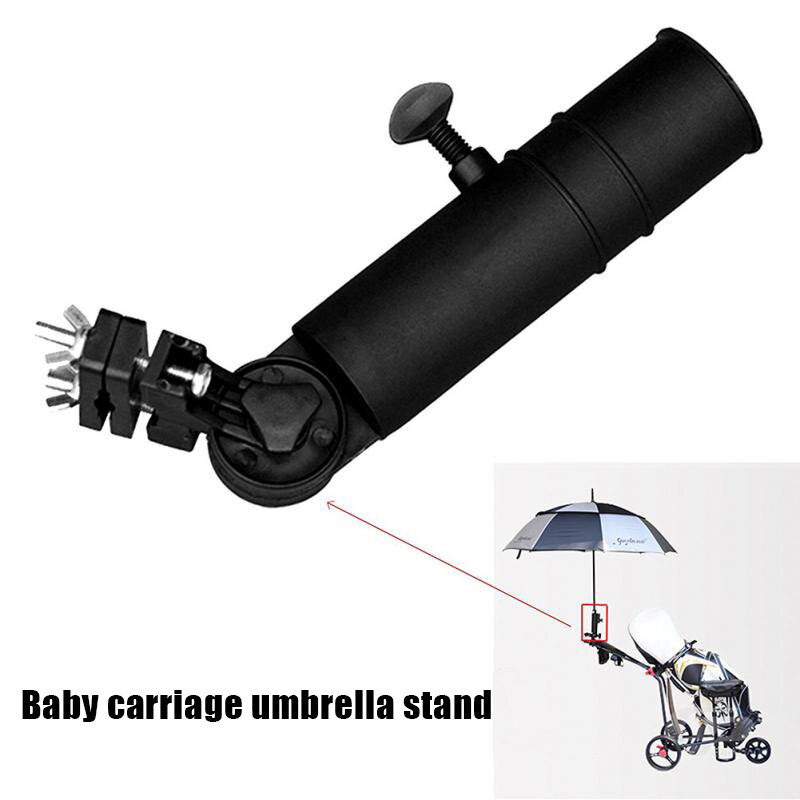 Universal Golf Cart Umbrella Holder Stand for Buggy Cart Baby Pram Wheelchair PP Umbrella Stand  Clip