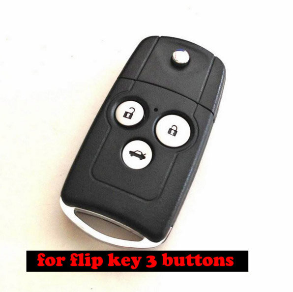 For Honda for Accord Civic Pilot CRV for Acura Spirior 3 button flip remote protect Silicon Rubber car key case cover shell