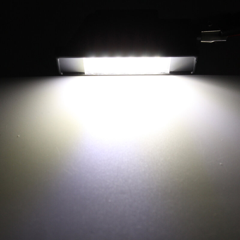 2x z tyłu samochodu 18 LED SMD światło do tablicy rejestracyjnej lampa 6000K dla Peugeot 106 207 307 308 406 407 508 dla CITROEN C3 C4 C5 C6 C8