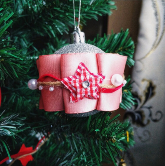 Omilut Christmas Decoration Chain Ribbon Christmas Tree DIY Star Merry Christmas Party Decoration Supplies Happy New Year 2021