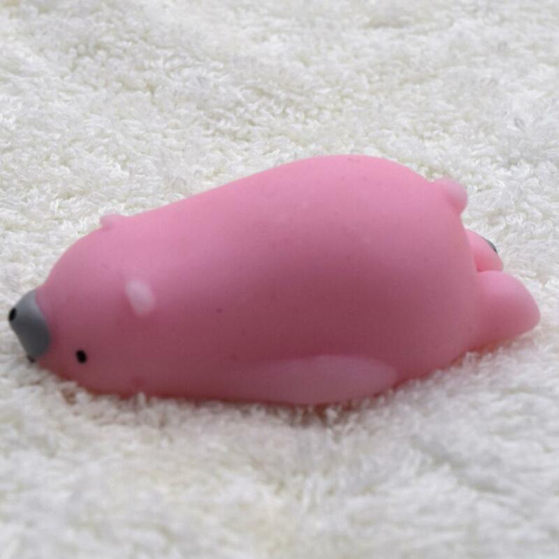 1 Piece Cute 3D Squishy Slow Rising Mobile Phone Strap Cartoon Cat Bear Rabbit Balls Series Phone Accessories