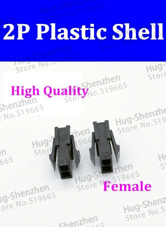 O Envio gratuito de Alta Qualidade 4.2mm 5559 2 P Conector de Alimentação Fêmea Habitação 4.2 Reservatório De Plástico preto com 50 pçs/lote