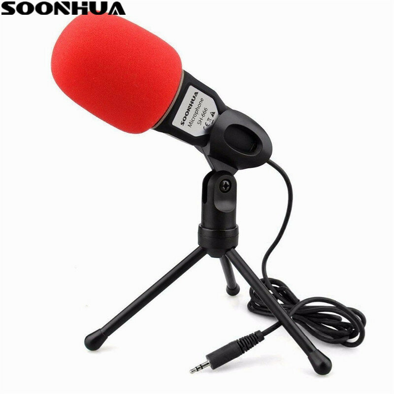 Micrófono de SOONHUA, micrófono de estudio Podcast profesional de condensador, micrófono de estudio, para ordenador portátil, Skype MSN, nuevos micrófonos
