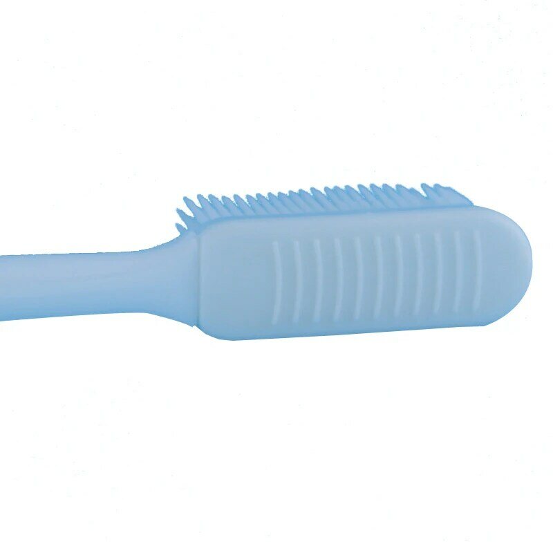Cepillo de dientes de silicona suave para adultos, cepillo de dientes antibacteriano de piel suave para el cuidado bucal, respetuoso con el medio ambiente, 2 piezas
