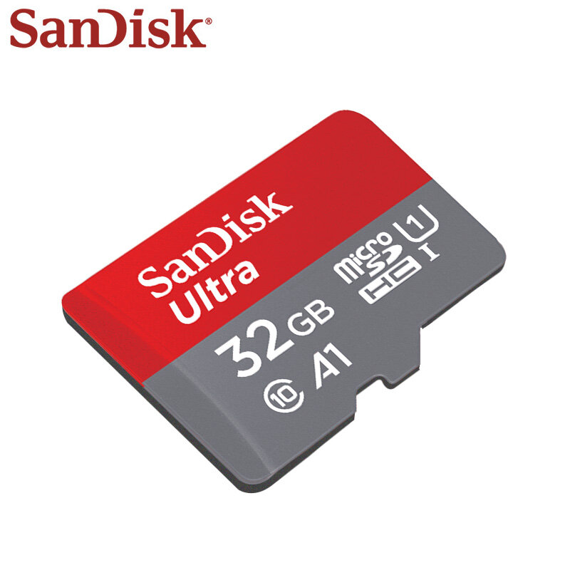 100% 오리지널 Sandisk Ultra 메모리 카드 16GB 32GB 64GB 128GB 200GB 256GB 속도 100 메가바이트/초 Micro SD 카드 TF 카드 (전화 C10 용)