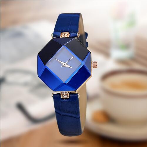 Luksusowa marka skórzany zegarek kwarcowy kobiety panie Casual modna bransoletka Wrist zegarek zegarki na rękę zegar Relogio Feminino kobieta