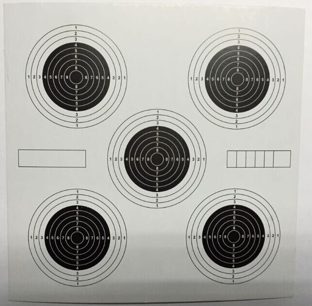 Carta Target 100 pezzi Per confezione 5.5 ''x 5.5''(14x14cm)
