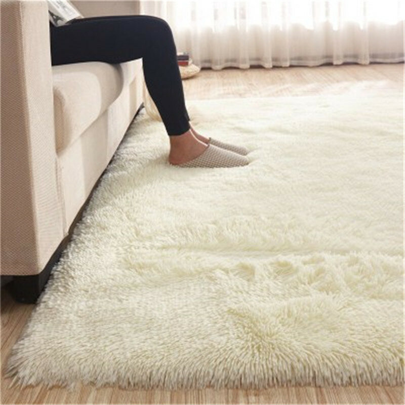 Free shipping 80 x 120cm Thickened washed silk hair non-slip carpet living room rug coffee table blanket bedroom yoga mat