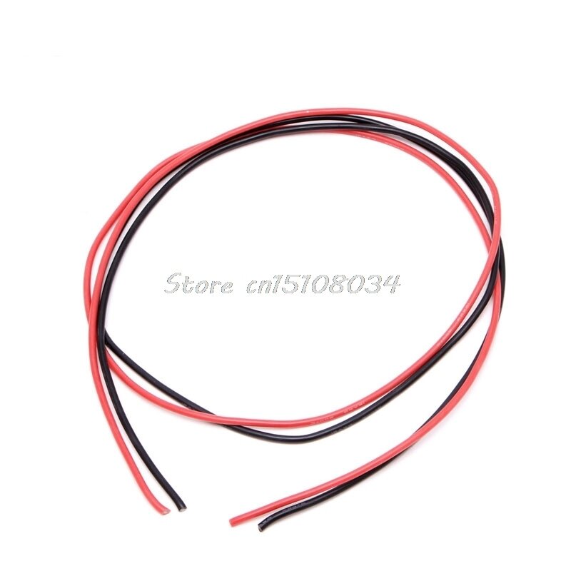 Nowy 16 wskaźnik AWG drut elastyczne silikonowe skręcone kable miedziane dla RC czarny czerwony S08 sprzedaż hurtowa i DropShip