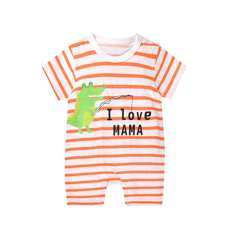 Summer kids Romper Baby Boy Girls Short Sleeve Cotton Infant Jumpsuit Cartoon Printed Baby Girl Rompers Newborn Baby Clothes
