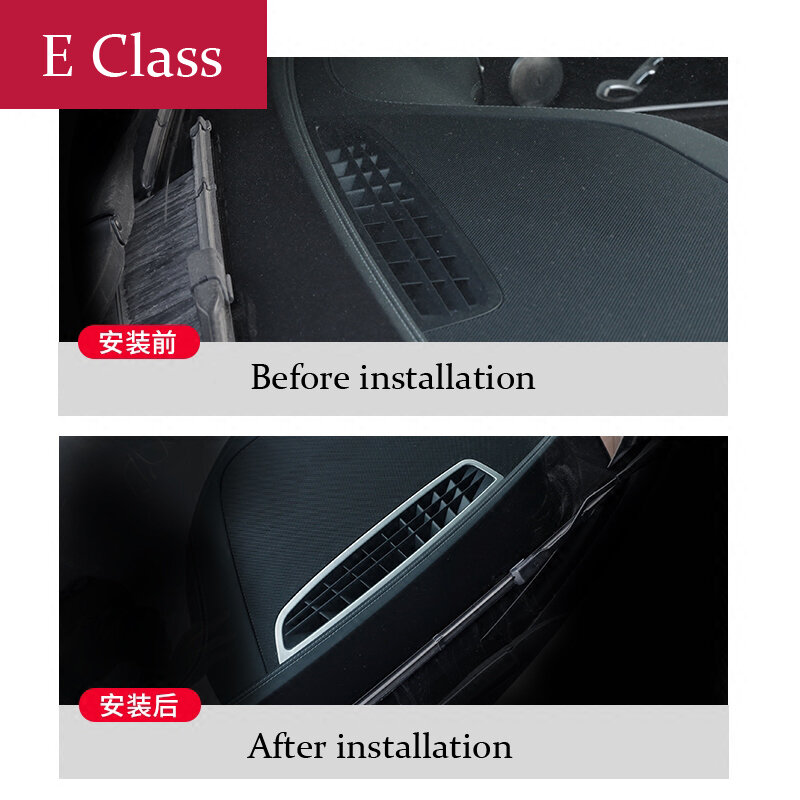 Chrome interior painel centro saída de ventilação ar quadro capa guarnição lantejoulas tira para mercedes benz classe e w213 acessórios automóveis