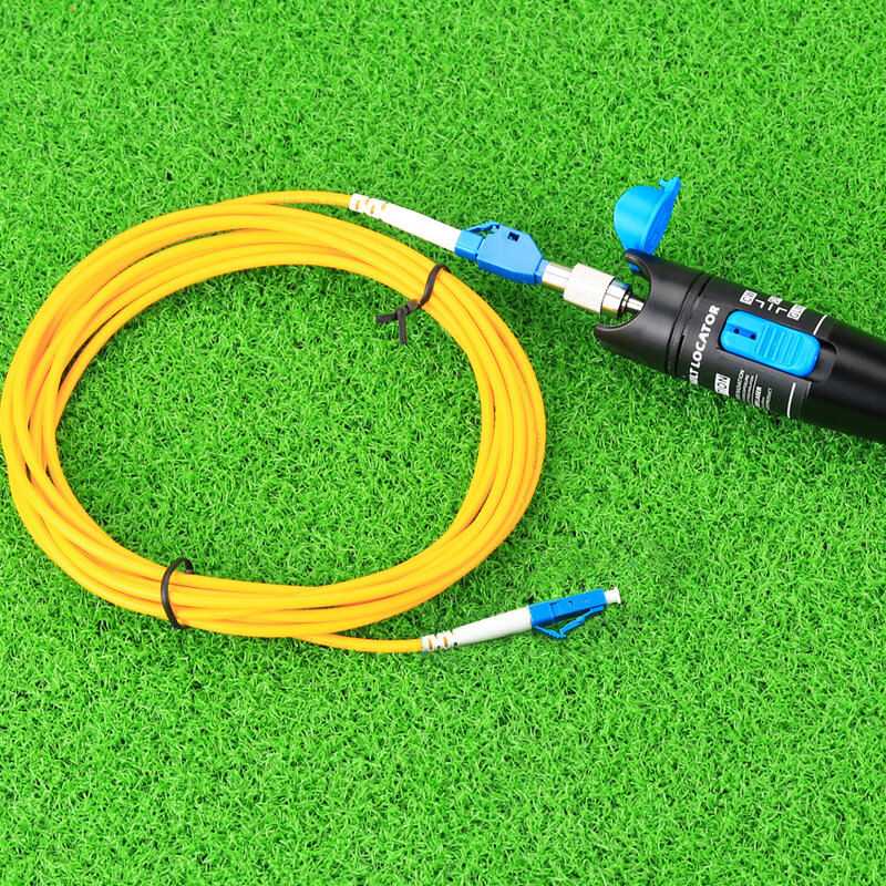 Kelushi-novo testador de fibra ótica, 1mw, metal e fibra ótica, com adaptador lc/fc/sc/st, cabo de fibra optica, localizador visual de falhas para catv