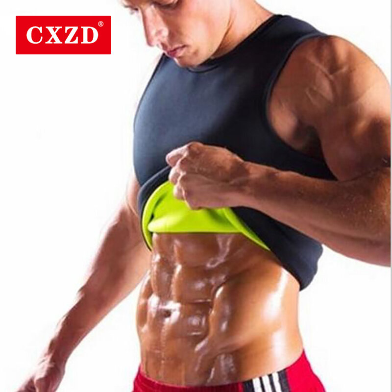 CXZD-corsé de Sauna para sudor de cintura caliente para hombres y mujeres, moldeador de cuerpo, vientre adelgazante, chaleco adelgazante, quemador de grasa, ropa moldeadora de barriga