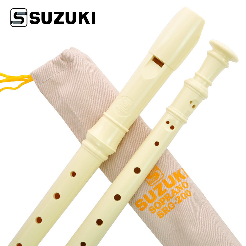 Alta qualidade suzuki SRG-200 SRG-405 alemanha tipo 8 buracos soprano gravador/flauta estudante iniciante gravador