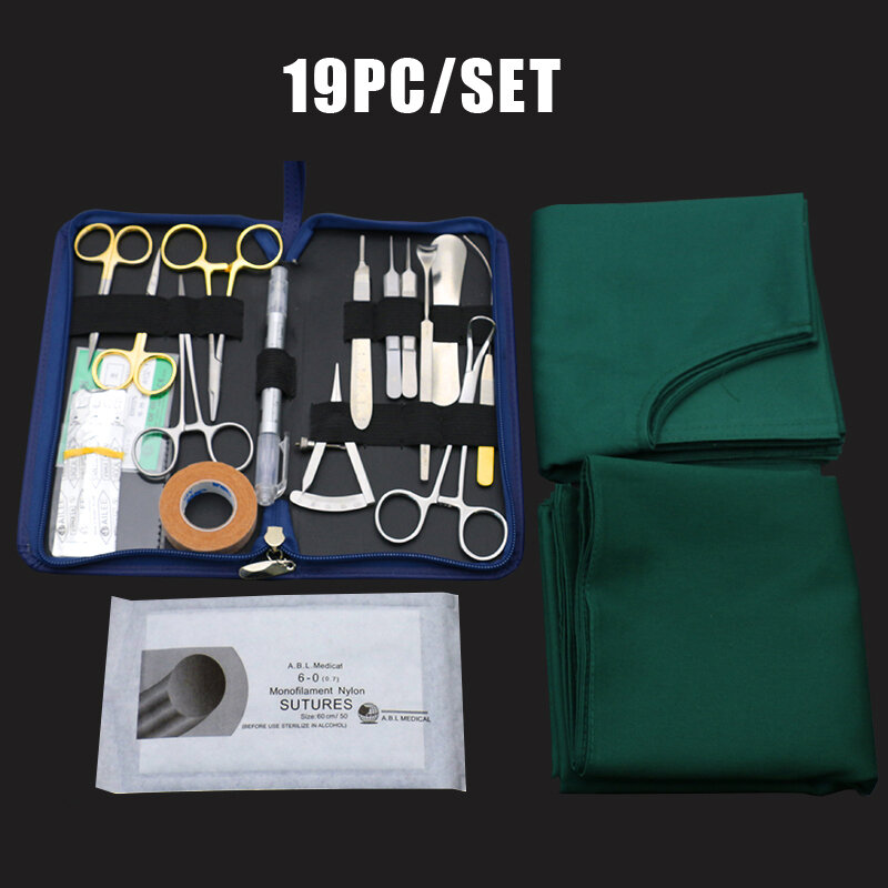 쌍꺼풀 수술 도구 나노 자취 임베딩 미용 플라스틱 도구, 바늘 봉합 연습 가위 바늘 홀더 키트