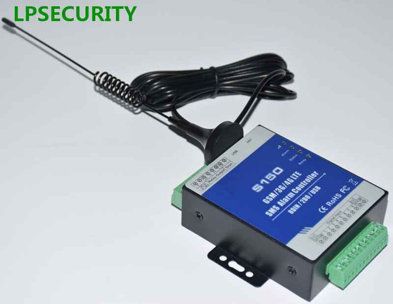 LPSECURITY-controlador de alarma SMS GSM 3G 4G RTU, sistema de monitoreo Industrial IOT RTU, reloj integrado S150