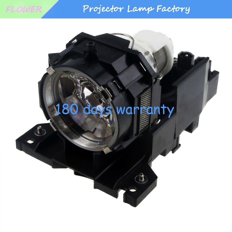 Lámpara con carcasa para Hitachi, CP-X605, CP-X608, CP-X505, CP-X600, PJ1158, DT00771 / CPX605WLAMP