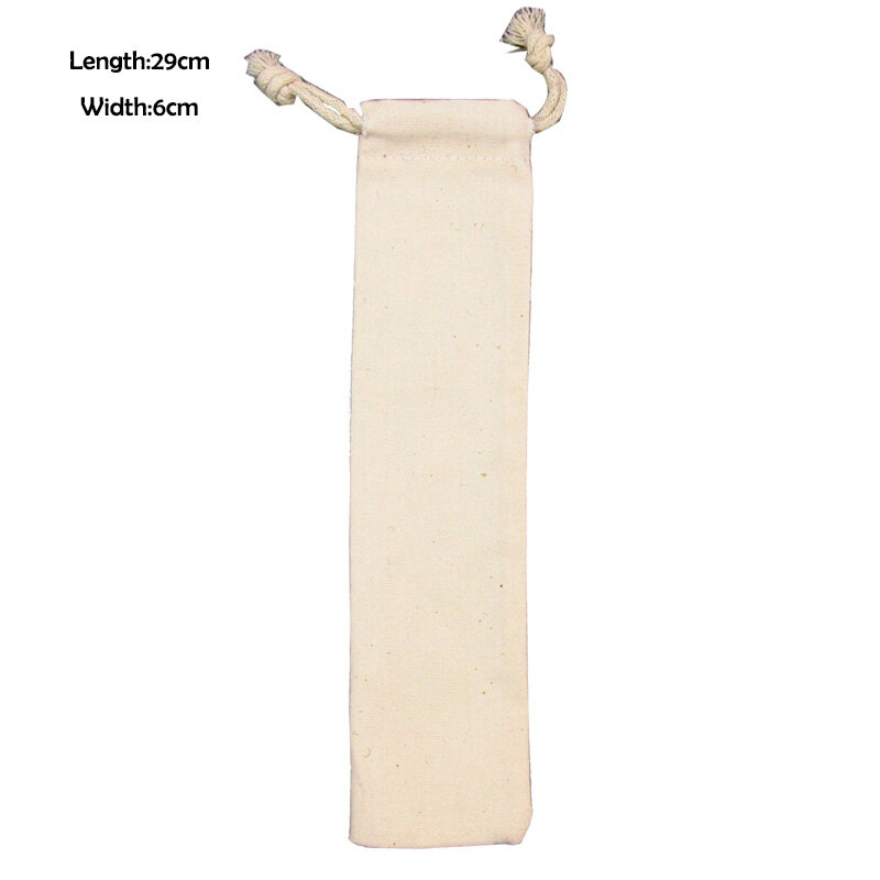 50pcs/lot non-woven fabric storage bag/pouch for stainless steel straws/chopsticks/dinnerware
