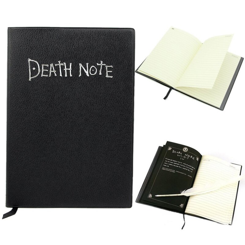 Livro death note anime fashion, caderno da death note cosplay fofo, caderno de escola diário grande escrita 20.5cm * 14.5cm