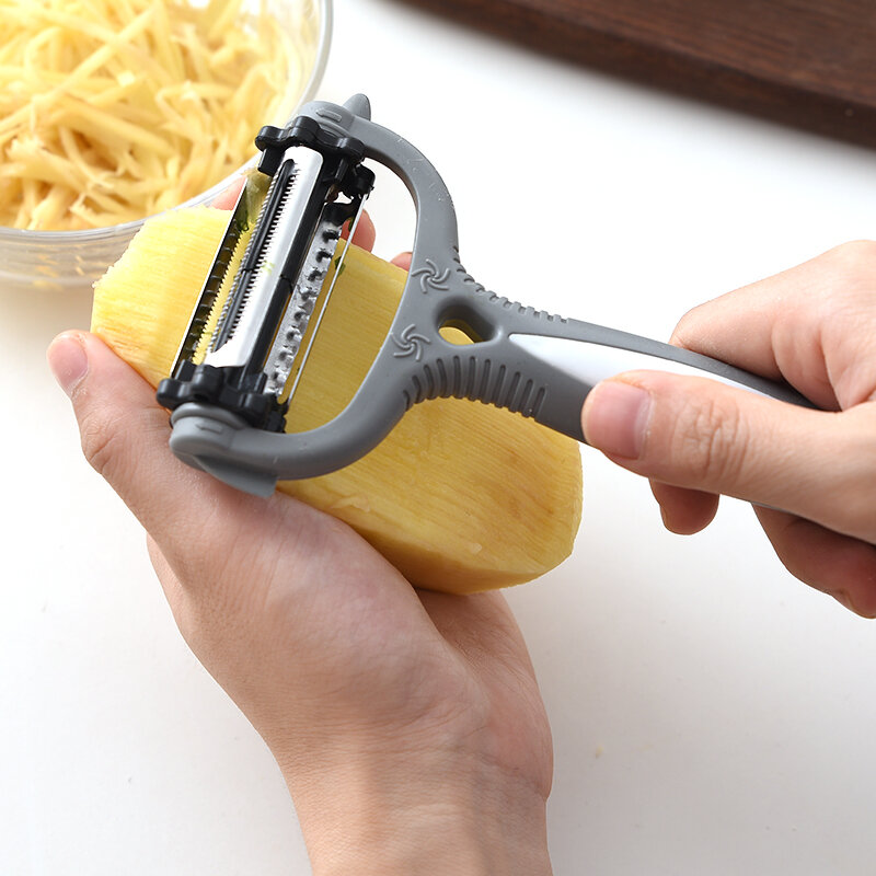 jueqi Multifunction 360 Degree Vegetable Julienne Peeler Fruit Potato Carrot Grater Slicer Kitchen Accessories Cooking Tools